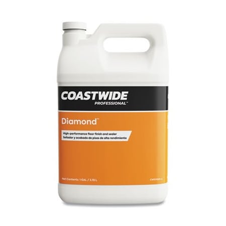 Coastwide Professional DIAMOND HIGH-PERFORMANCE FLOOR FINISH, FRUITY SCENT, 3.78 L CONTAINER, 4PK 919533